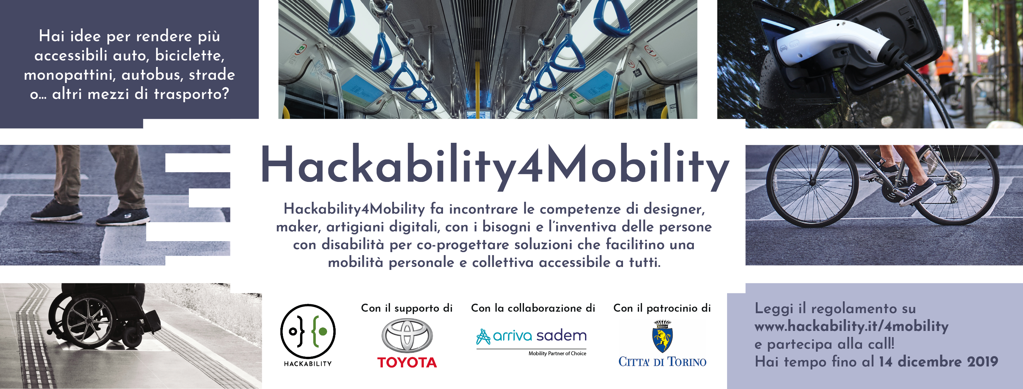 Featured image for “Hackability4Mobility – call con scadenza 14 dicembre”