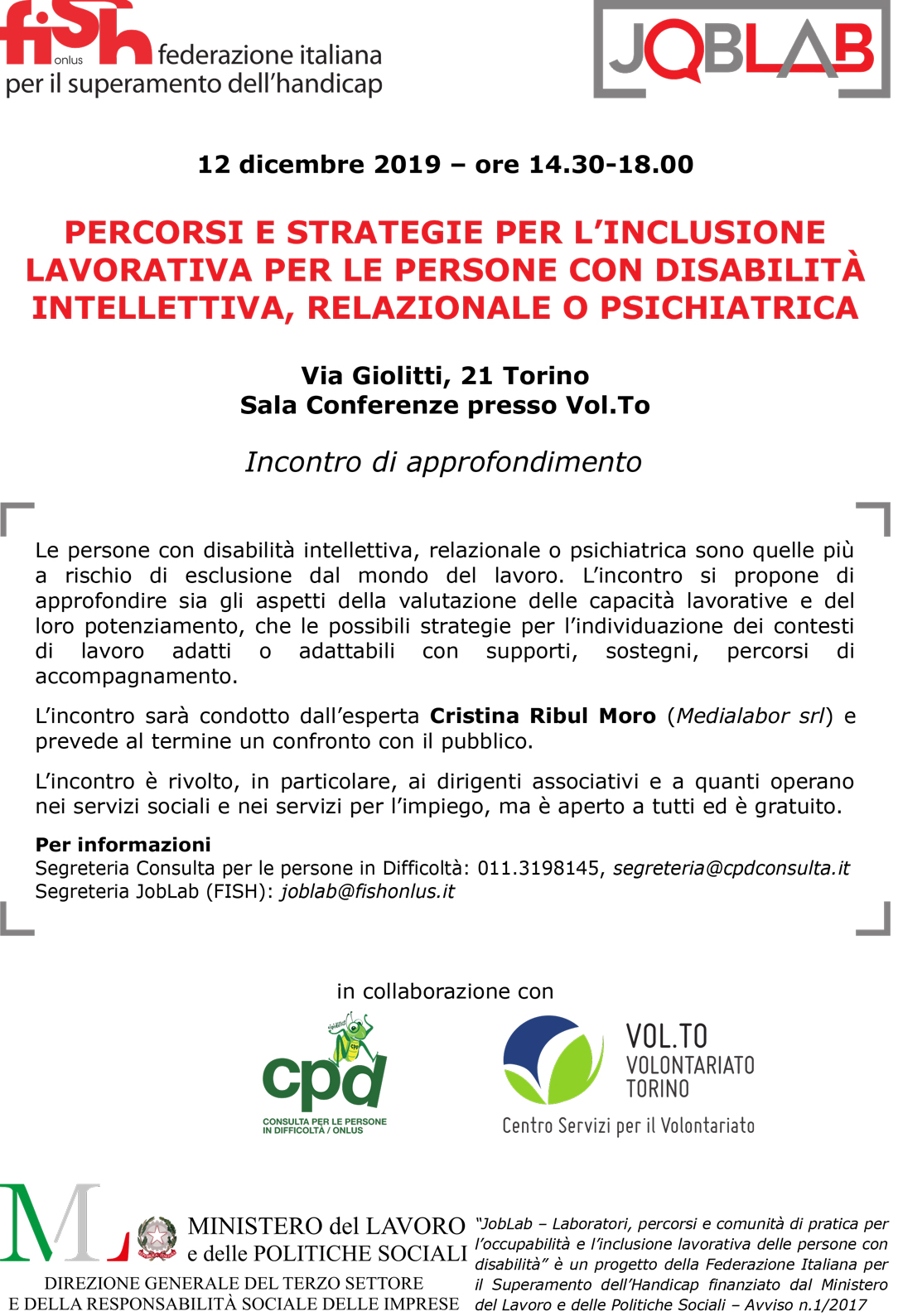 Featured image for “Percorsi e strategie per l’inclusione lavorativa per le persone con disabilità intellettiva, relazionale o psichiatrica.”