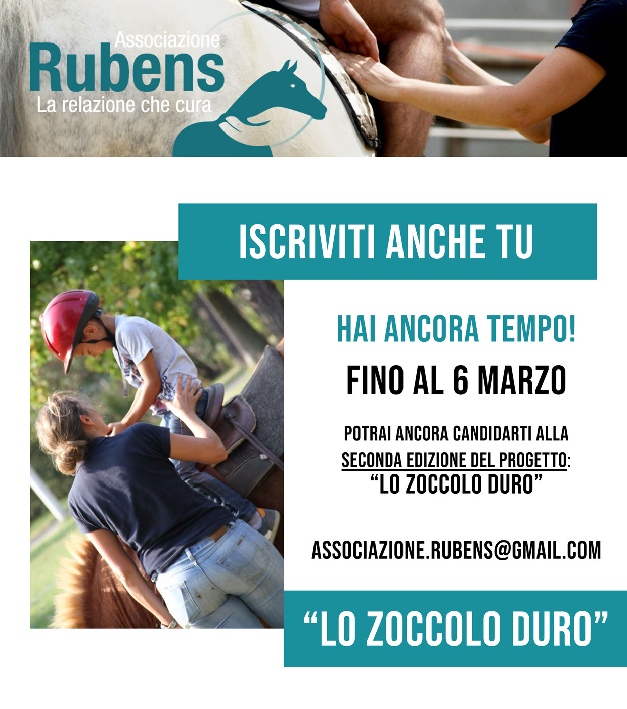 Featured image for ““Lo Zoccolo Duro”, un progetto dell’Associazione Rubens”