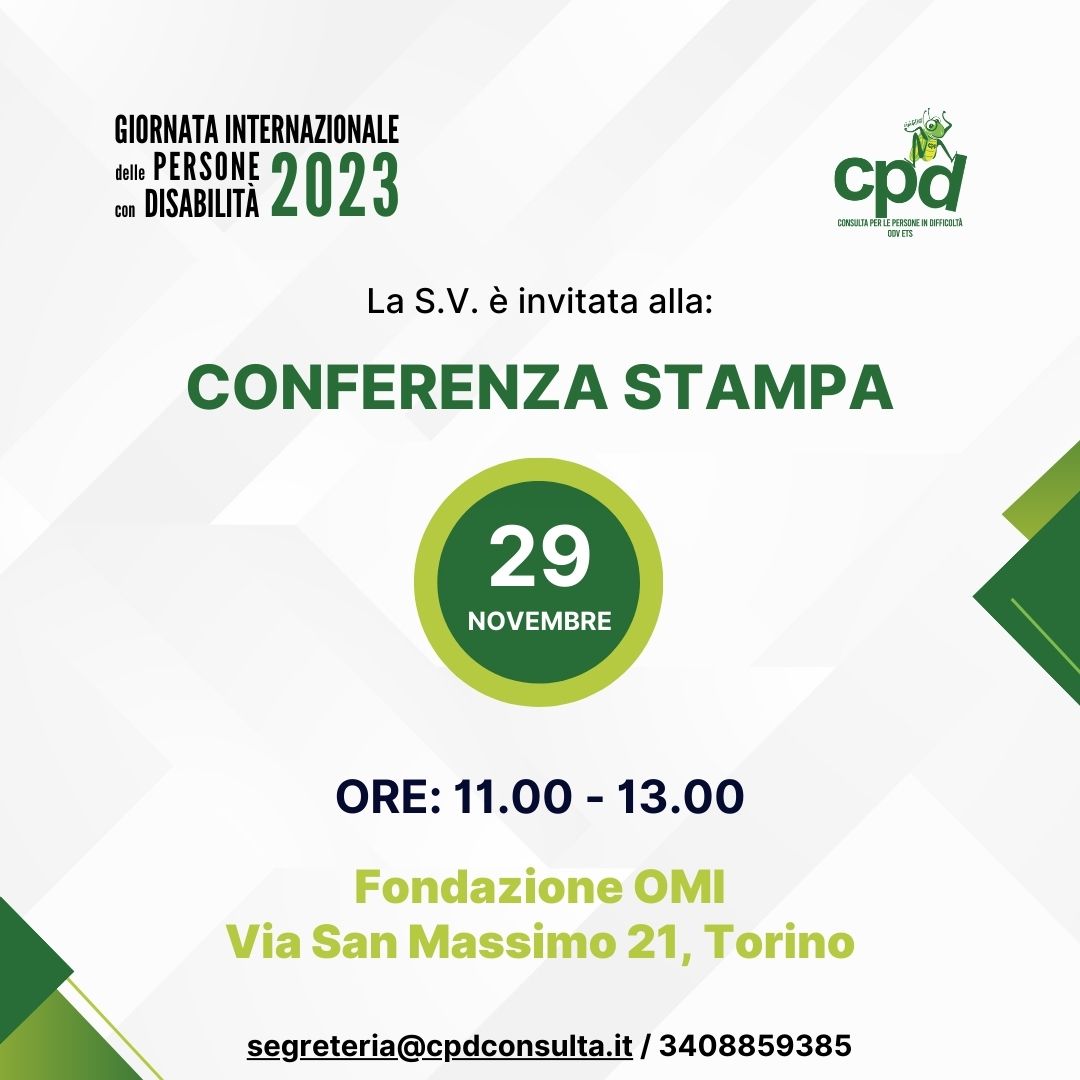 Featured image for “CONFERENZA STAMPA 29 NOVEMBRE 2023”