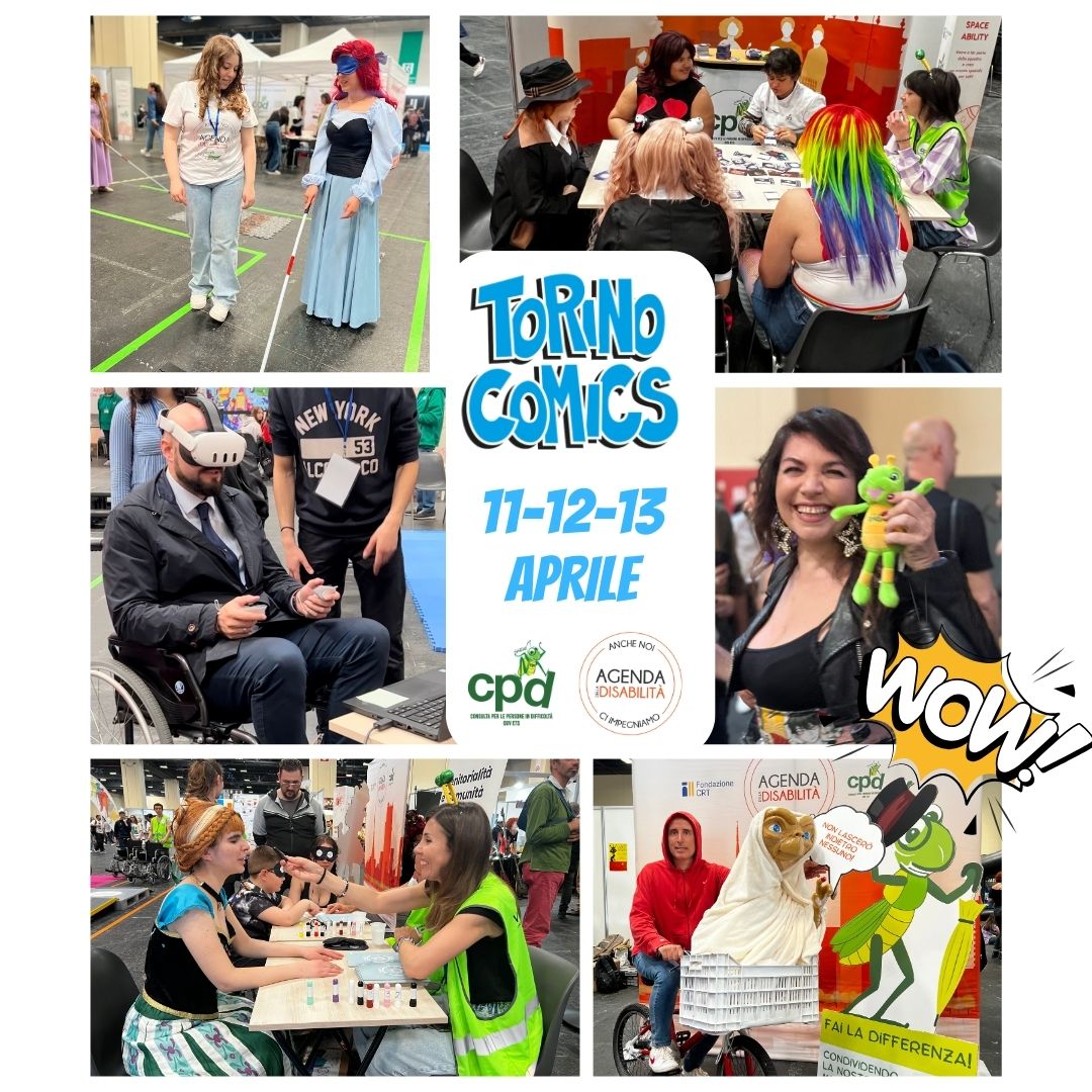 Featured image for “LA CITTÀ DELL’AGENDA DELLA DISABILITÀ RITORNA A TORINO COMICS”